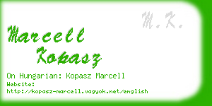 marcell kopasz business card